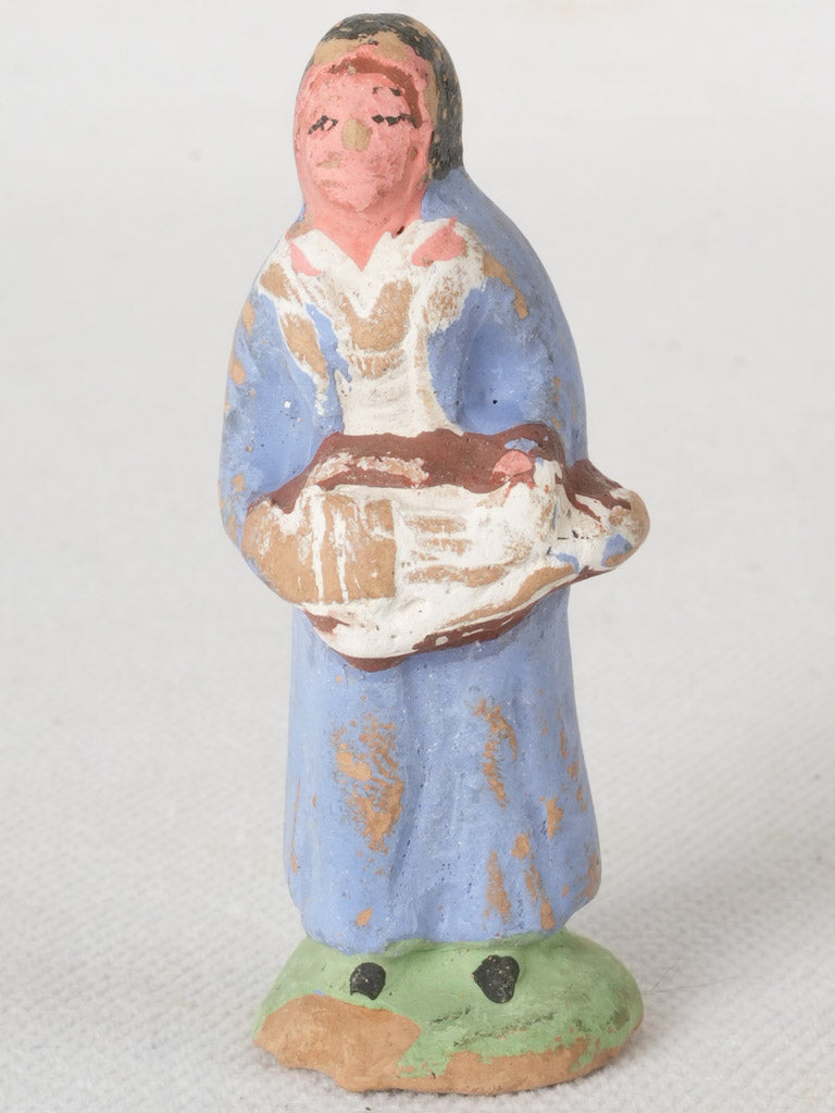 Antique Provençal Terracotta Santon Figurine