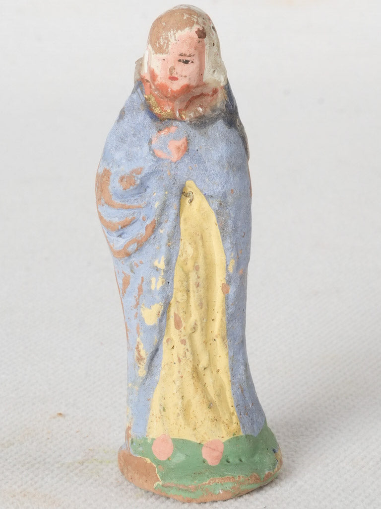 Antique Provençal terracotta Santon figure