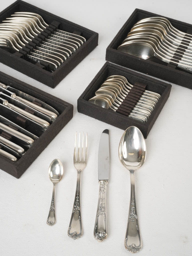 Elegant ornate flatware set