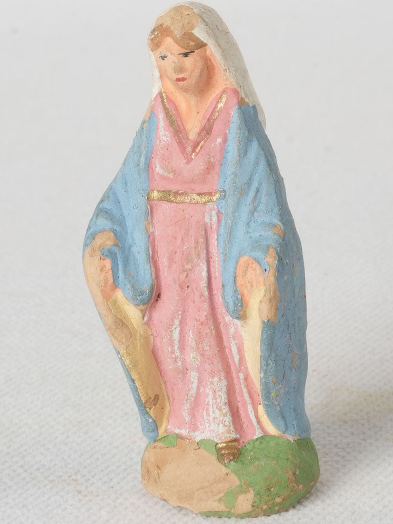 Antique Provençal terracotta Santon figurine