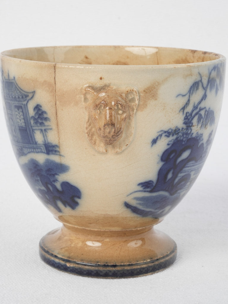 Regal Lion's Head Handle Sugar Bowl