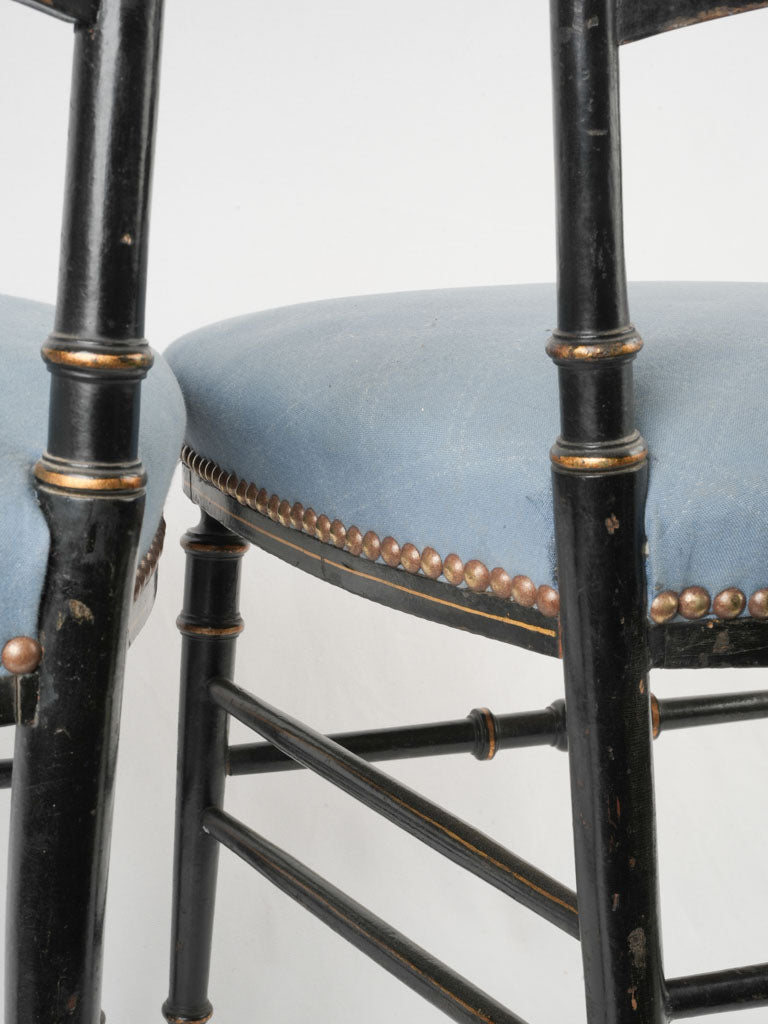 Refined historic detailing vintage chairs