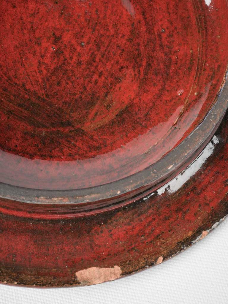 Classic red Vallauris pottery pan | Pair of large red ceramics - Gérard Hofmann (1917-1965) - 20½