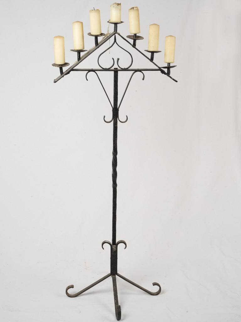 Historic French ironwork candelabra