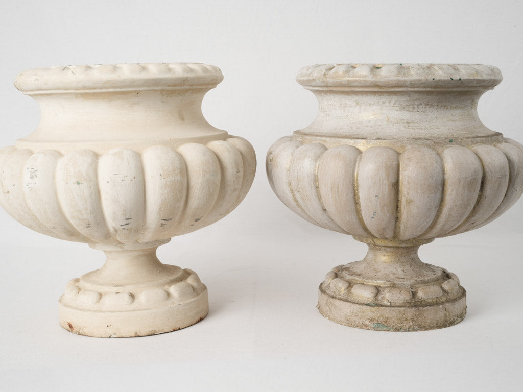 Charming French patina Medici planters