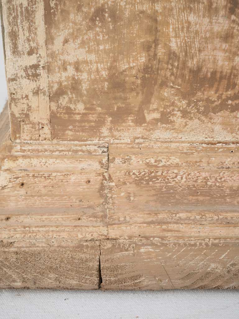 Classic distressed wood art pedestals