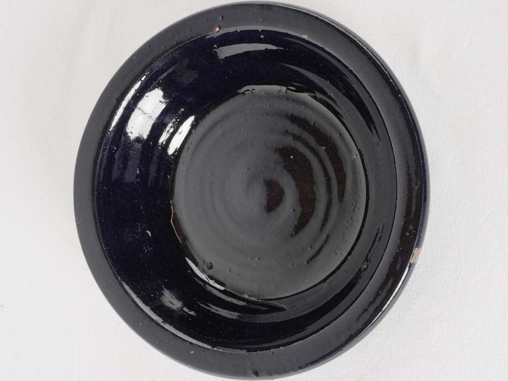 RESERVED CS Dark blue planter saucer 11"