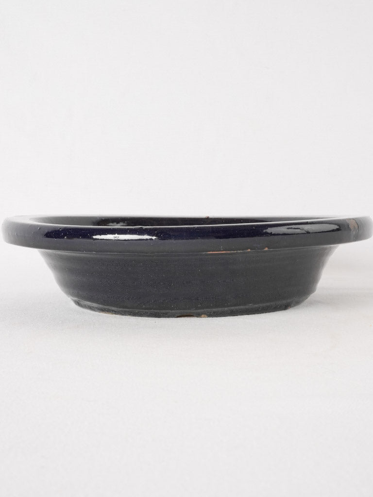 RESERVED CS Dark blue planter saucer 11"