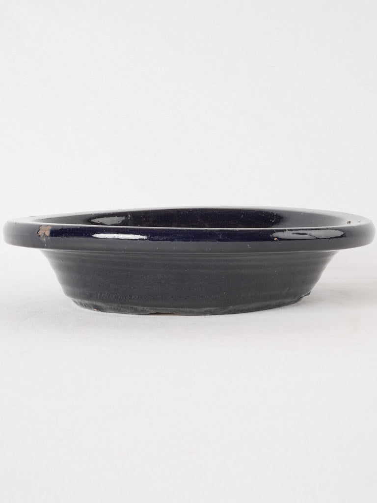 RESERVED CS Dark blue planter saucer 11"