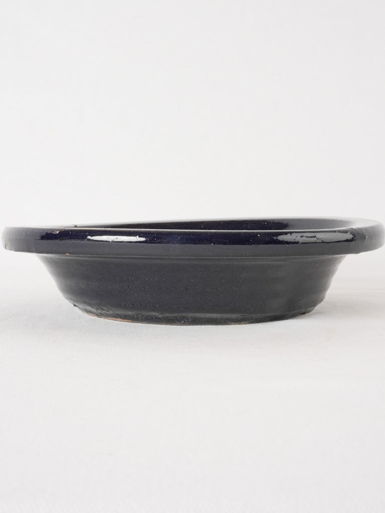 RESERVED CS Dark blue planter saucer 11"