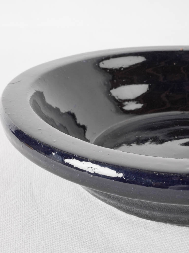 RESERVED CS Dark blue planter saucer 11"