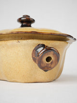 Vintage brown-handled soup tureen  