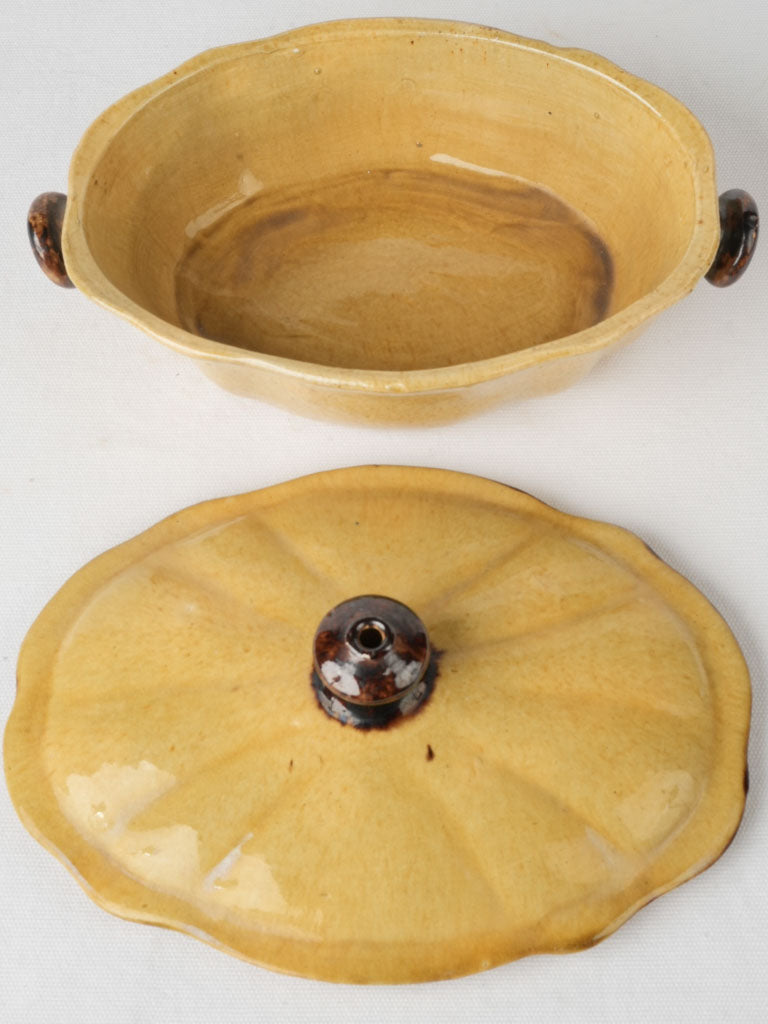 Collectible rustic French soupière  