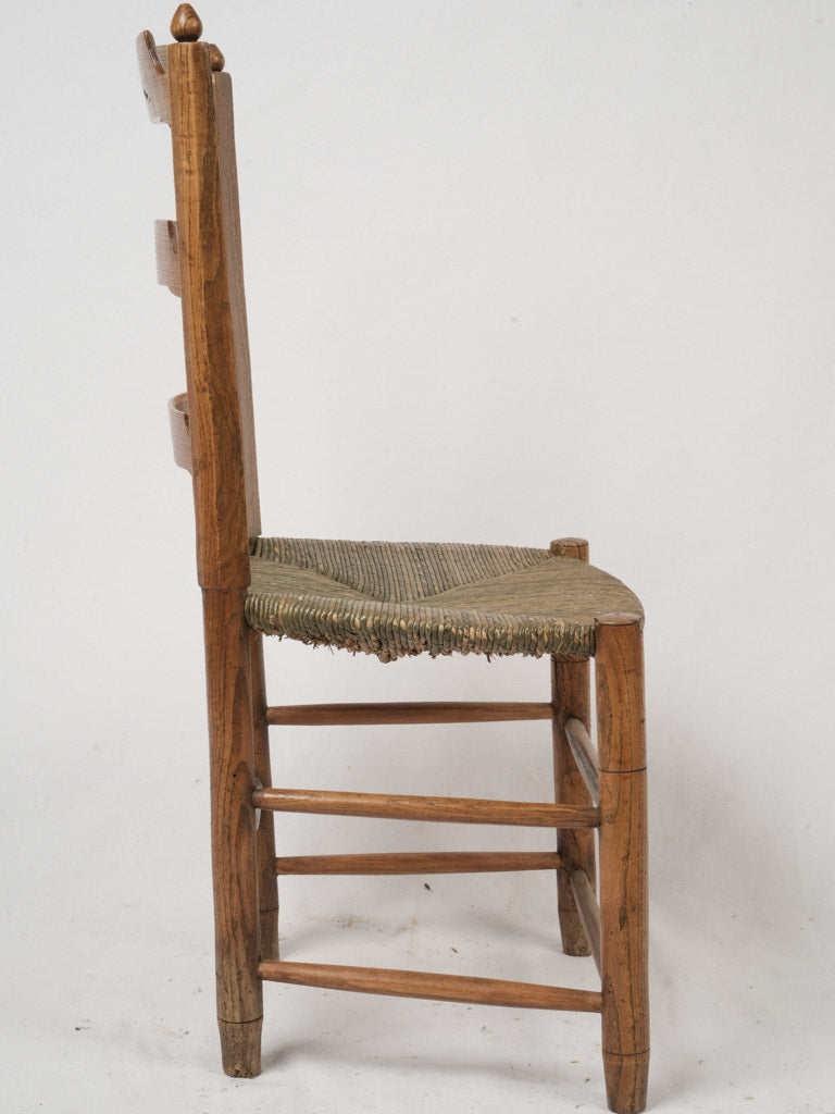 Exquisite patina chestnut wood chair