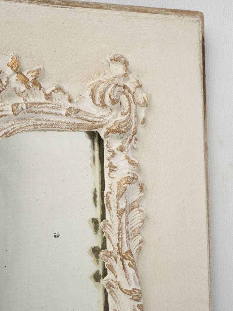 Original glass Victorian powder room mirror