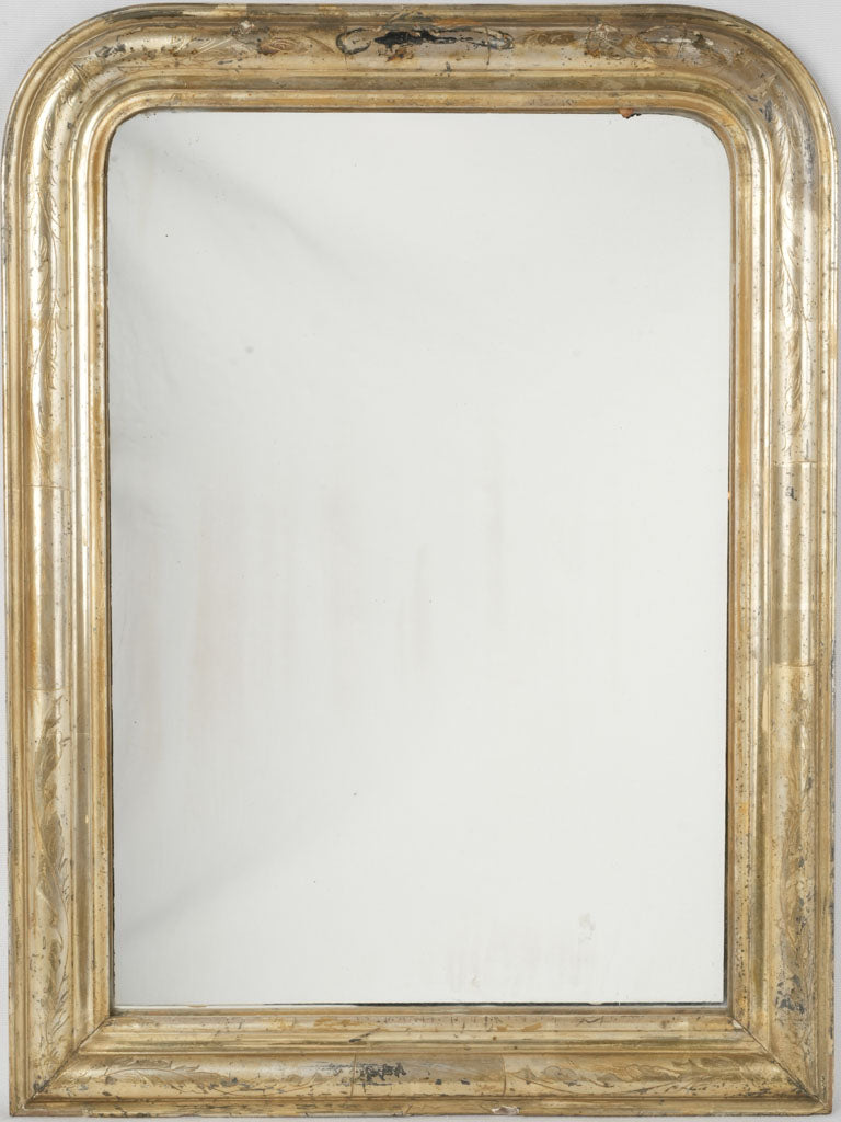 Antique gilded Louis Philippe wall mirror