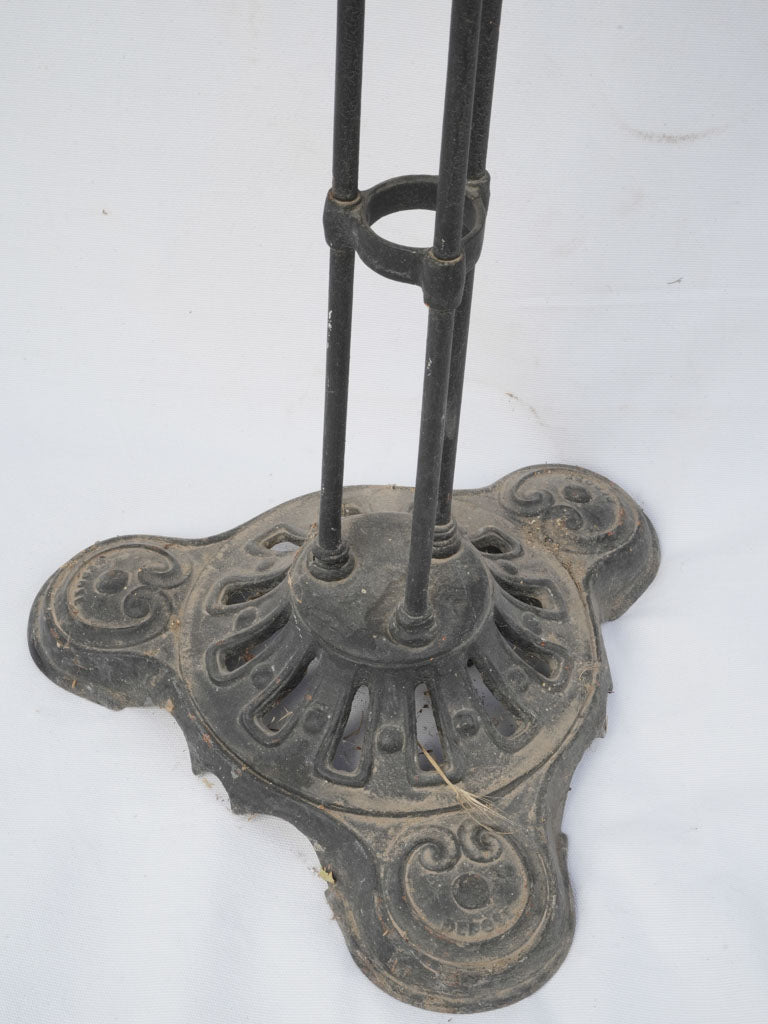 Original aged iron sponge stand