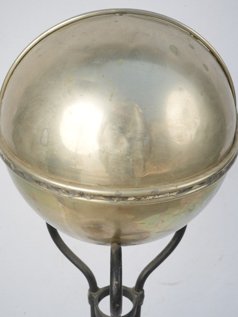 Historical brass and iron sponge rack