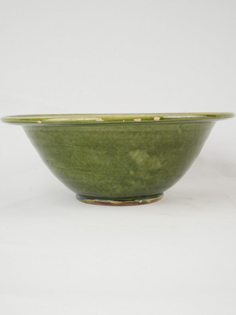 Timeless earthy ceramic salad bowl