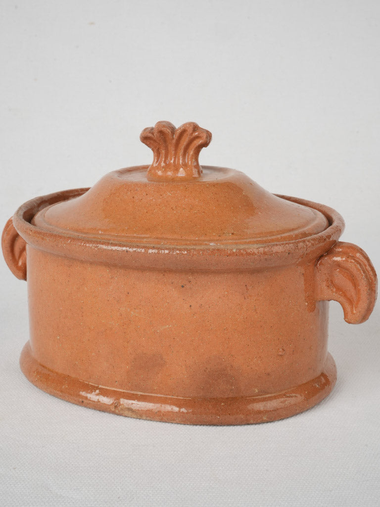 Antique terracotta mini terrine  