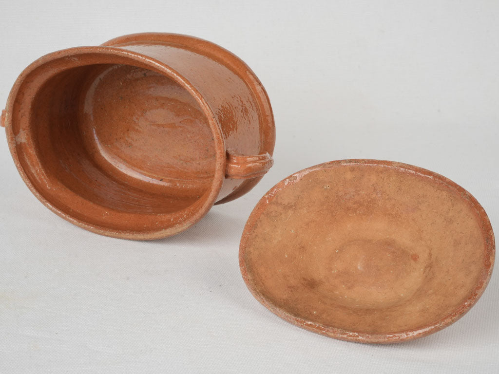 Elegant terracotta serving vessel  