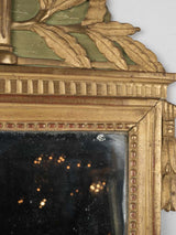 Antique, feathered Louis XVI mirror