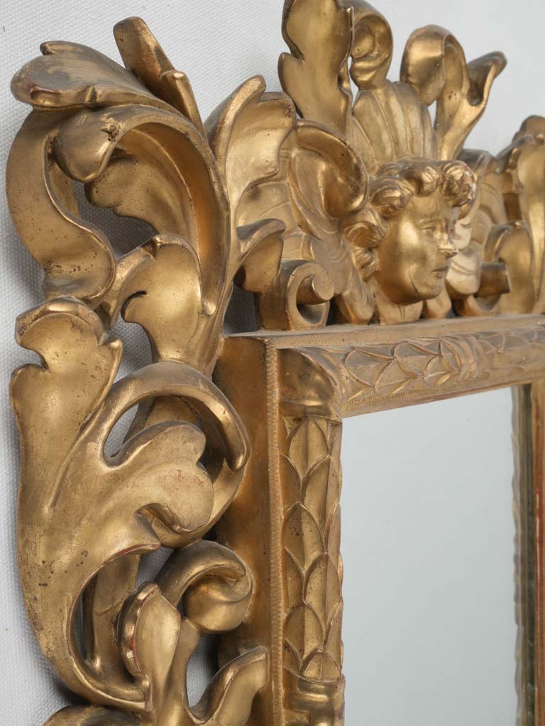 Salvaged Antique Fleur-de-lis Mirror