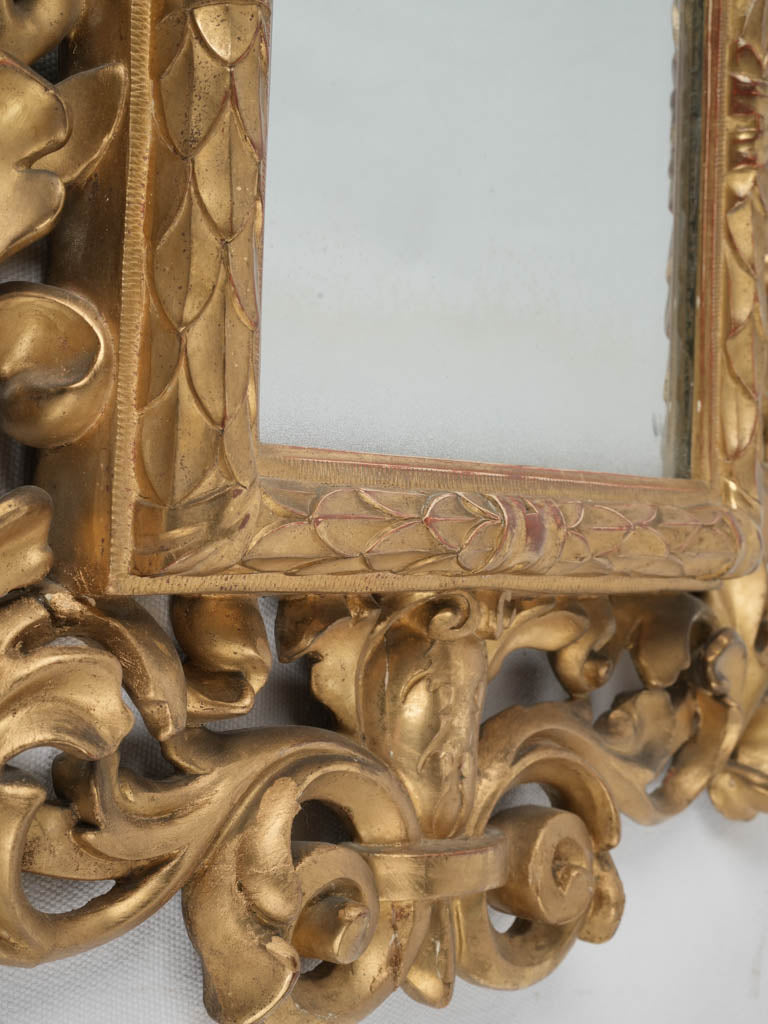 Vintage Salvaged Ornate Cherub Mirror