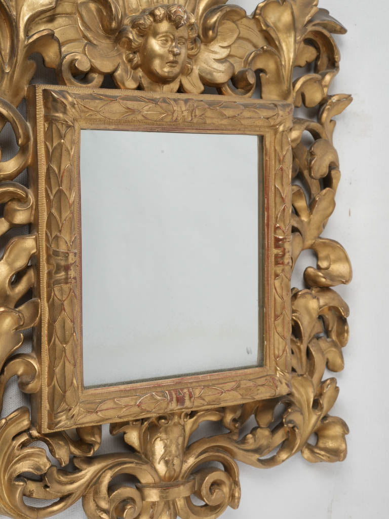 Richly Decorated Baroque Acanthus Mirror