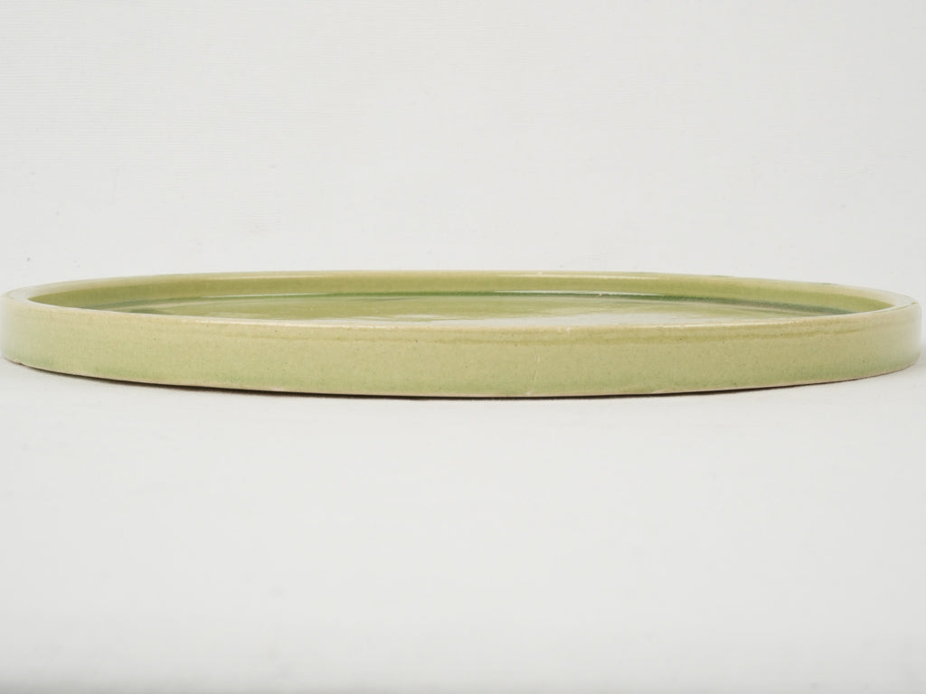 Delightful artisan green cake platter