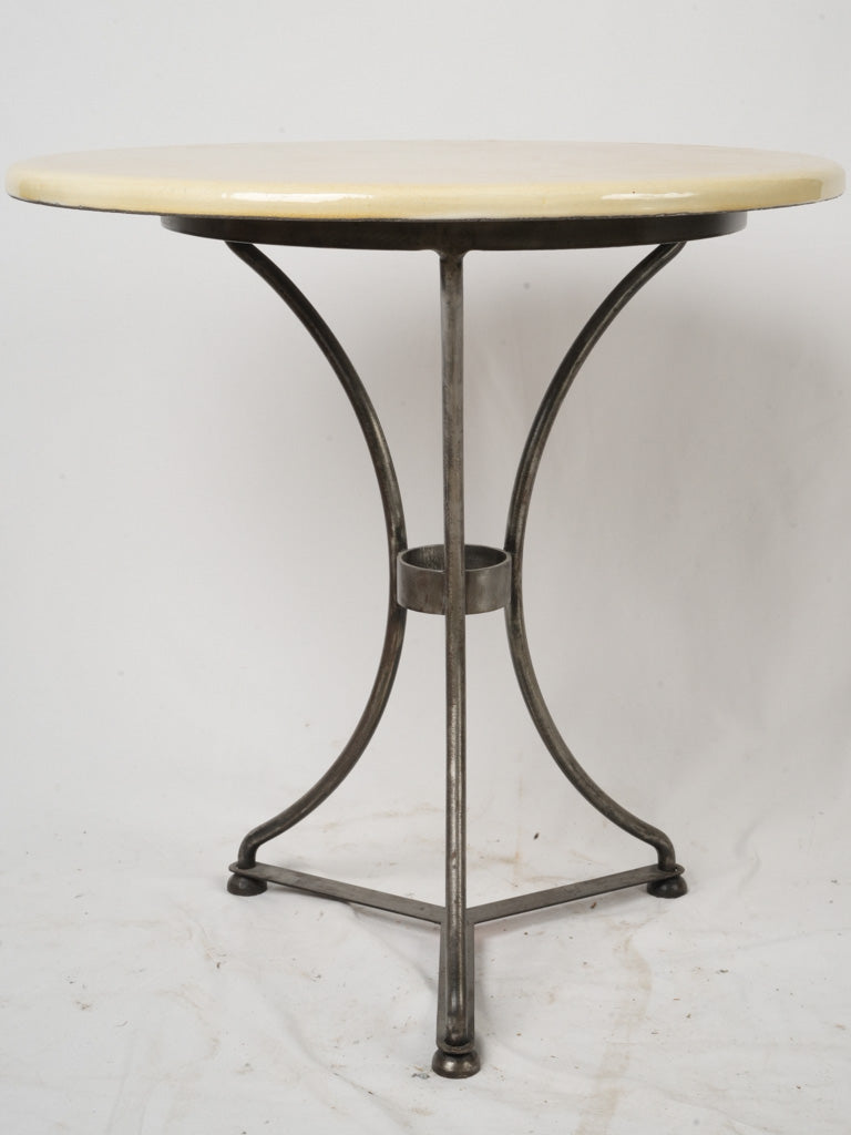 Glazed ceramic bistro table