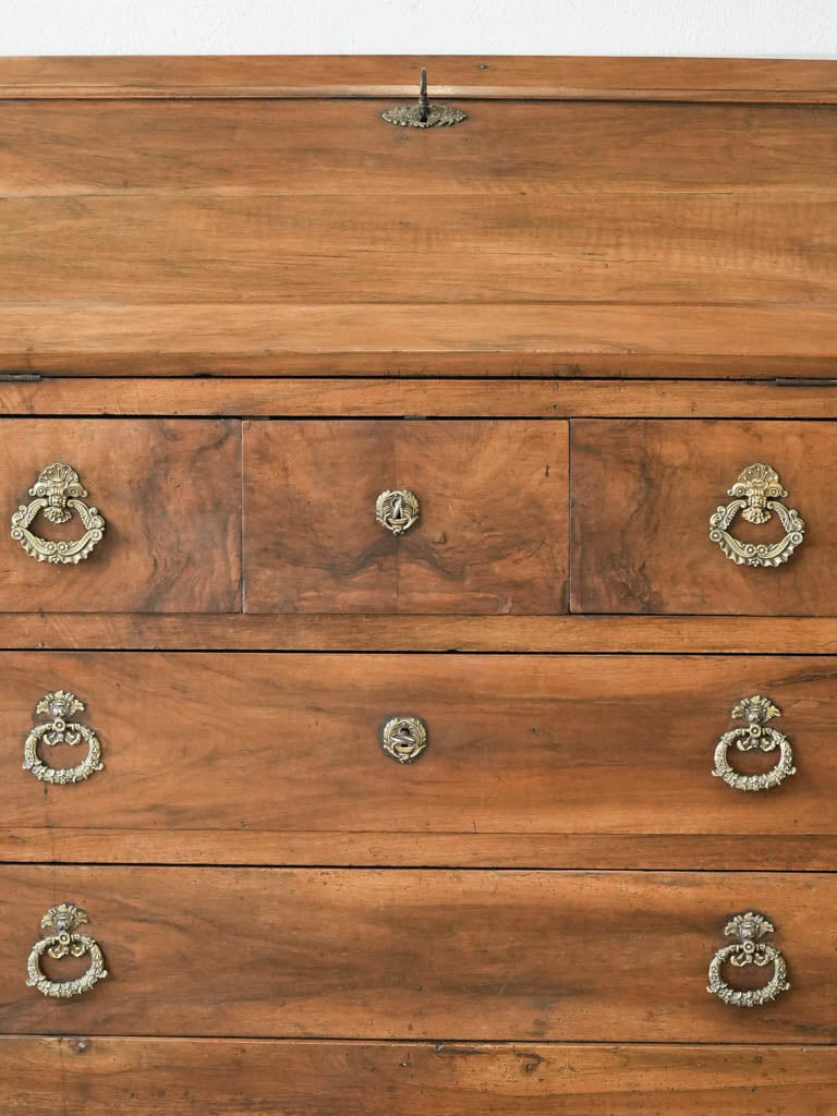 Timeless warm walnut writing desk  