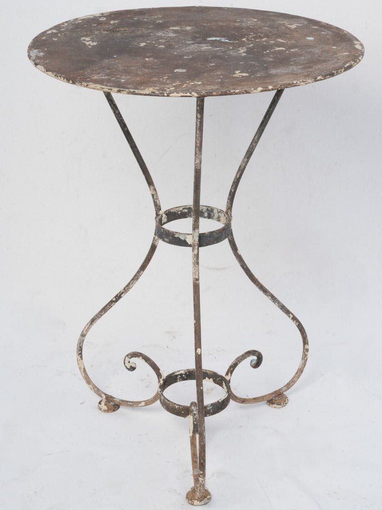 Vintage French iron garden table