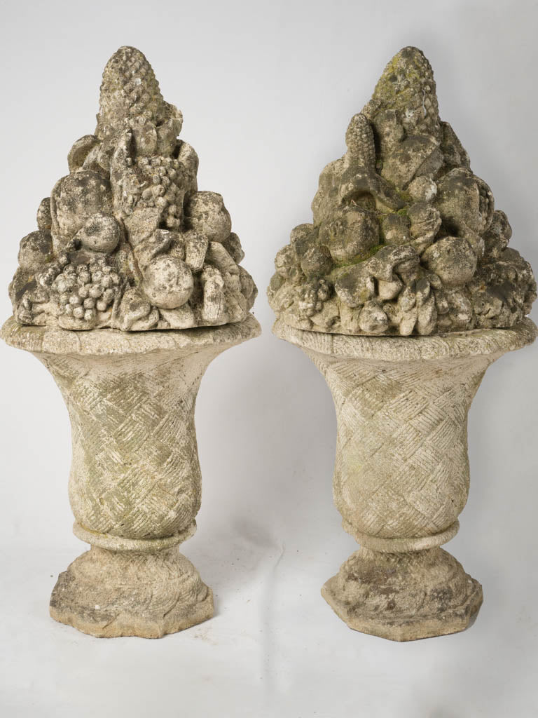 Vintage French concrete garden topiary