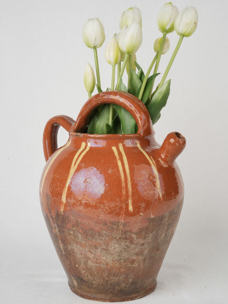 Rustic French pottery cruche