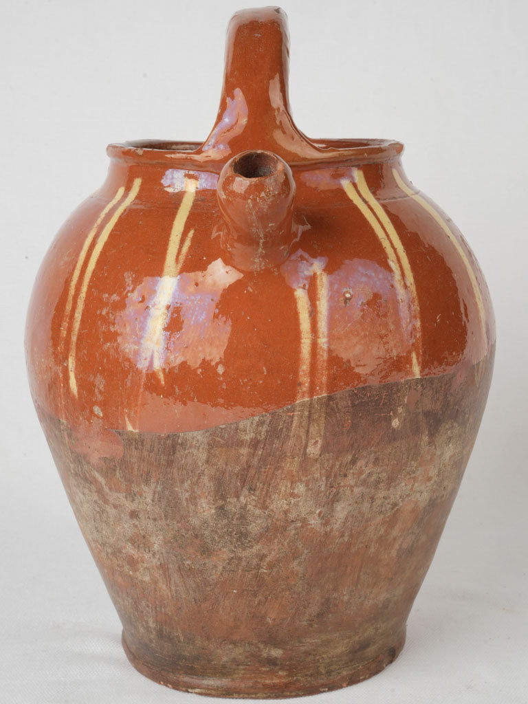 Distinctive earthy tone pitcher