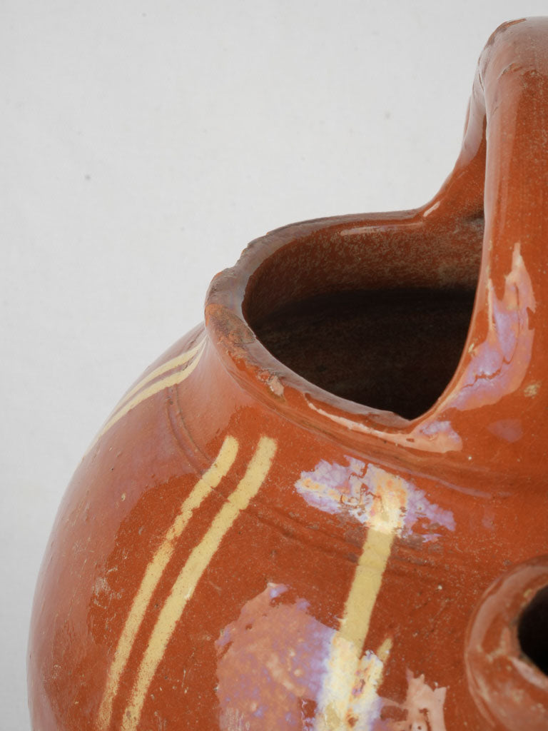 Historic clay pottery jug