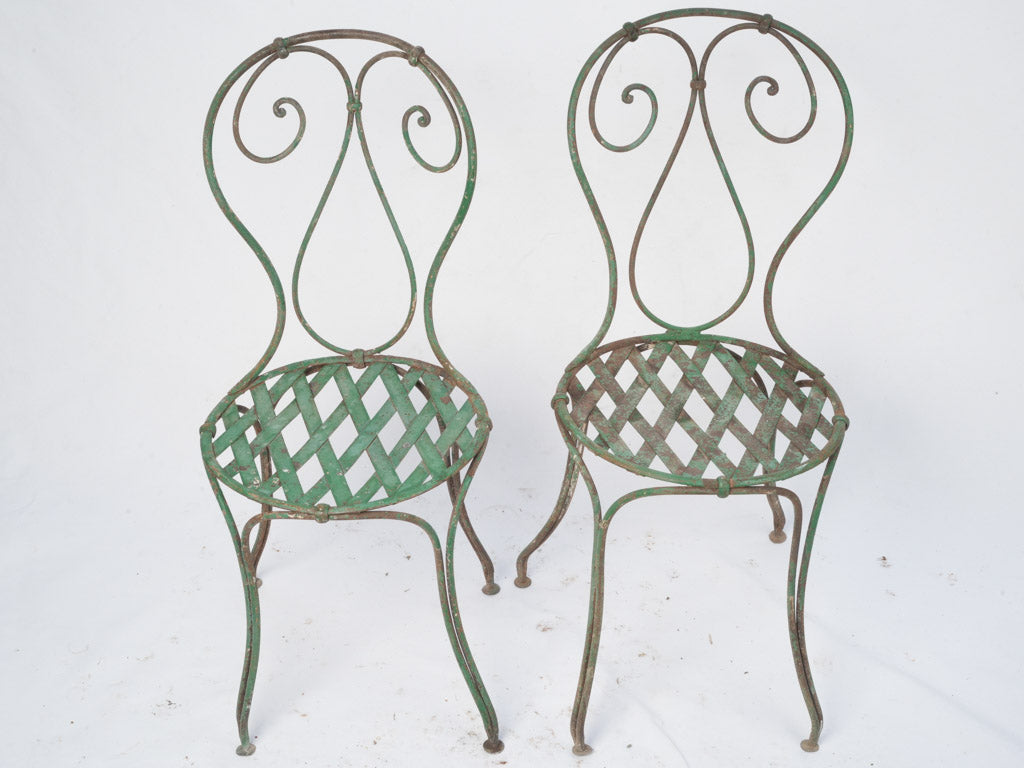 Exquisite iron garden chairs