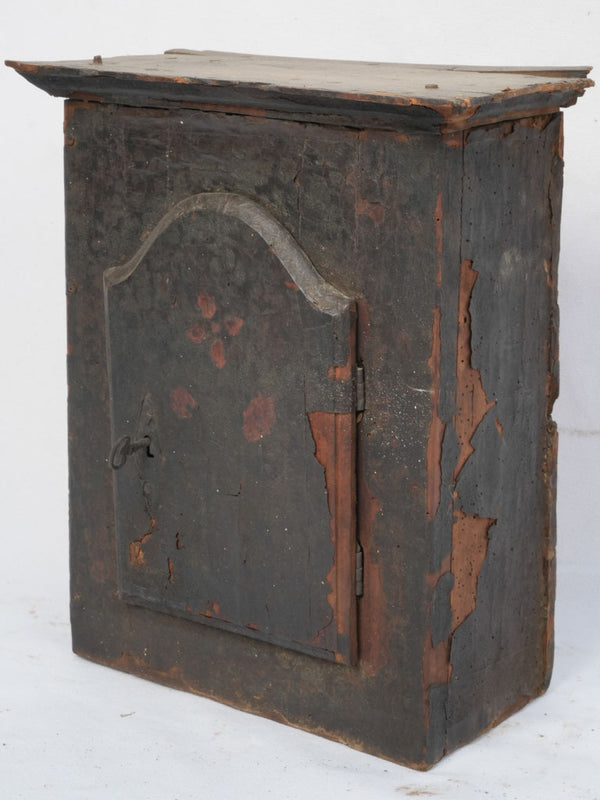 Weathered, vintage wooden oratory cabinet