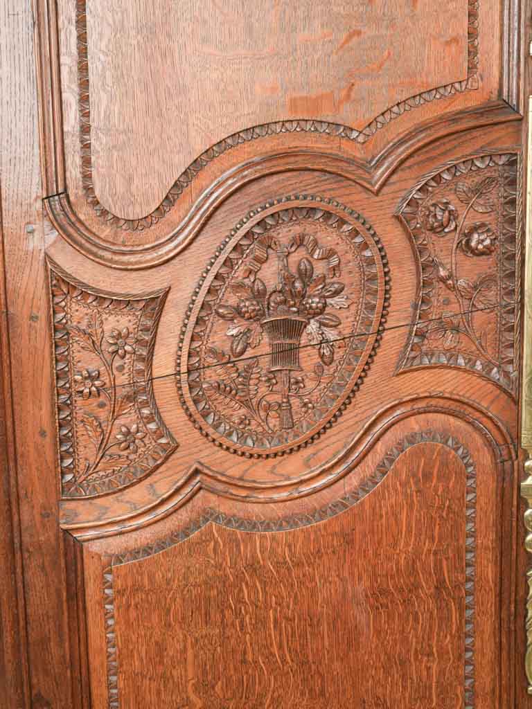 Ornate oak storage furniture