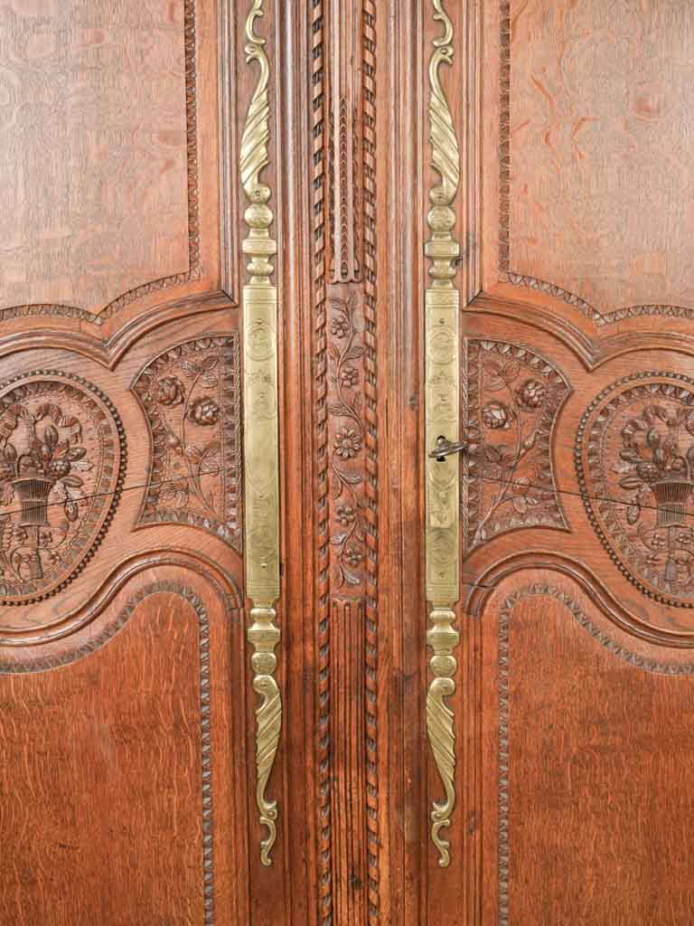 Timeless carved wedding wardrobe