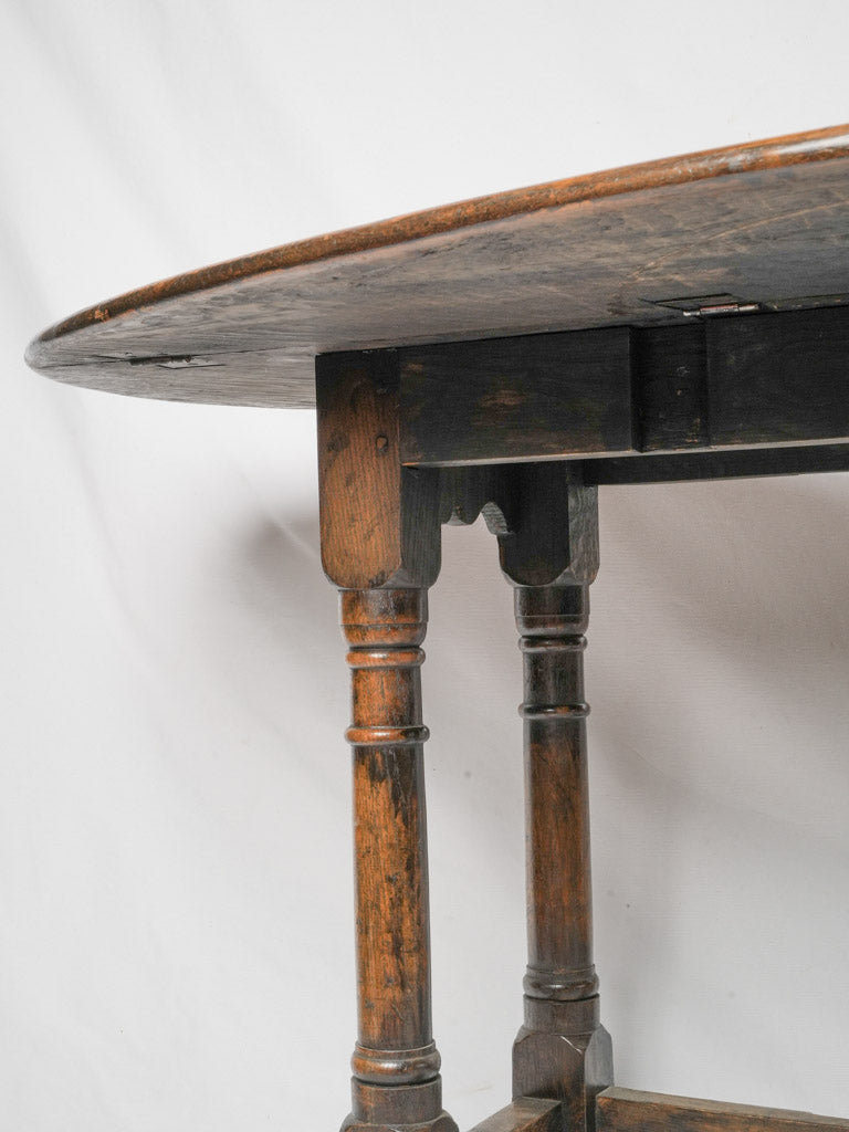 Handcrafted Gateleg Table from 19th Century