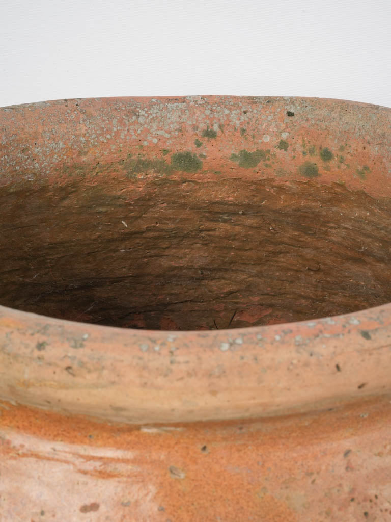 Terracotta ovoid French storage vessel