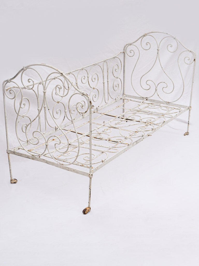 Antique French wrought iron bed