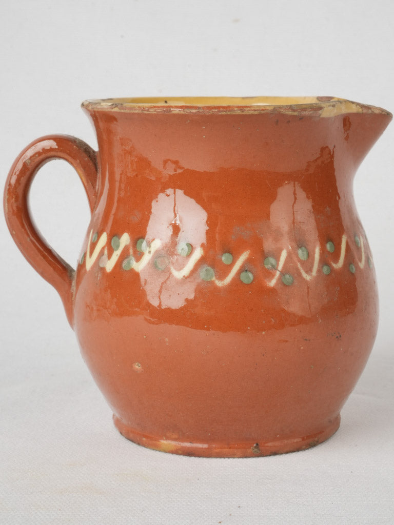 Earth-toned rustic Savoyard pitcher