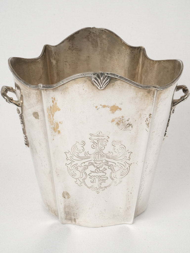 Antique silver-plated champagne bucket  