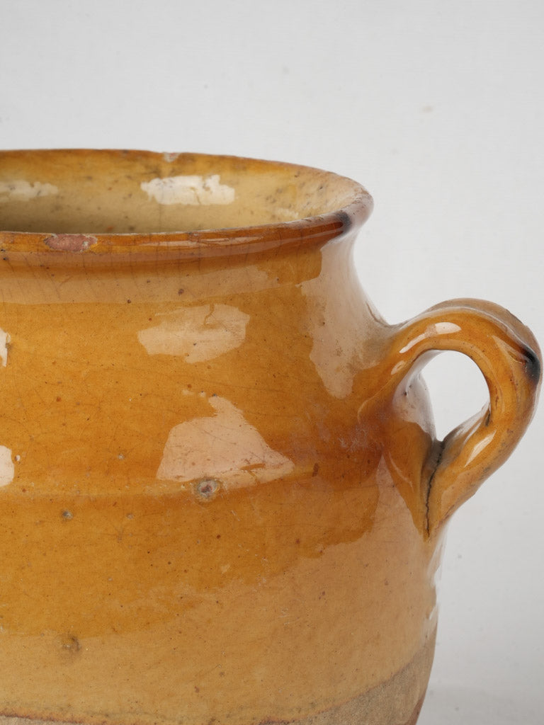 Classic French antique confit pot