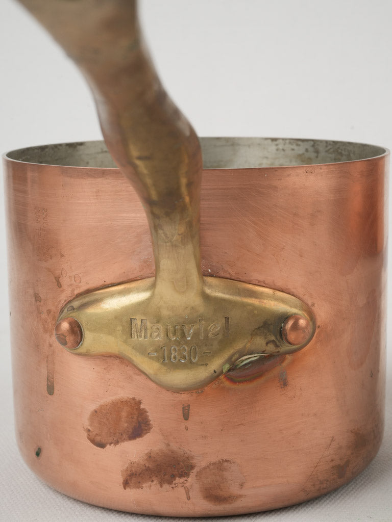 Timeless bronze-handled porcelain bain-marie Mauviel