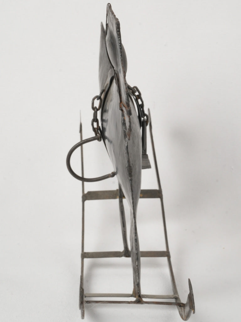 Hand-forged industrial design collectible  