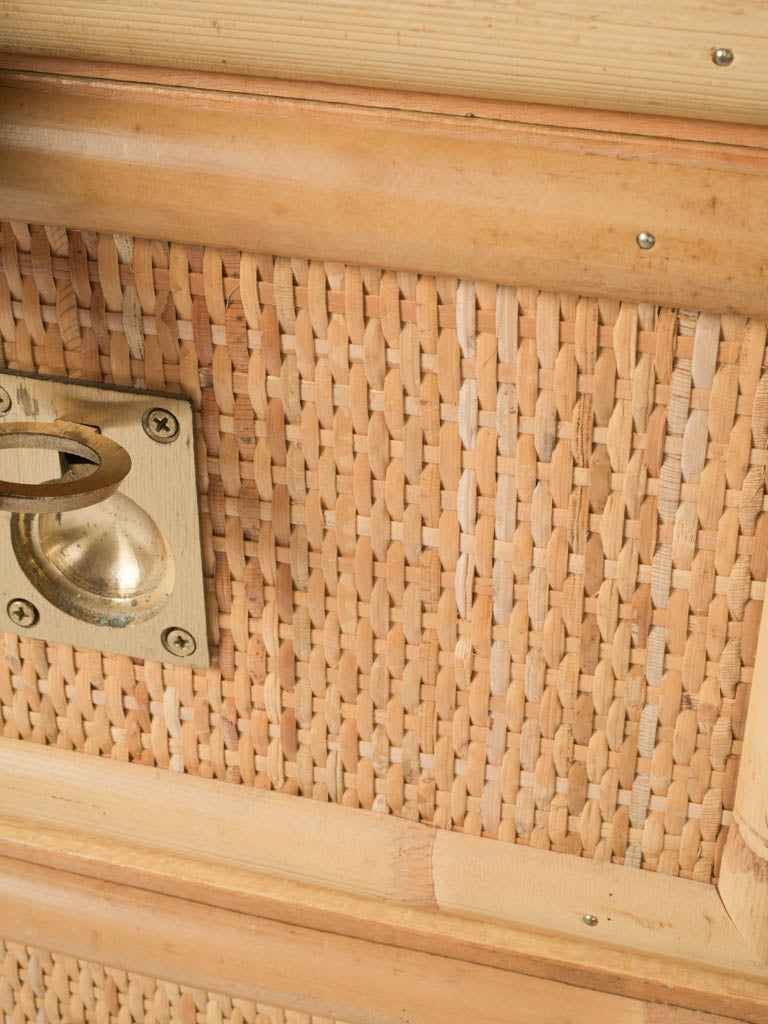 Stylish campaign-style finger-pull dresser